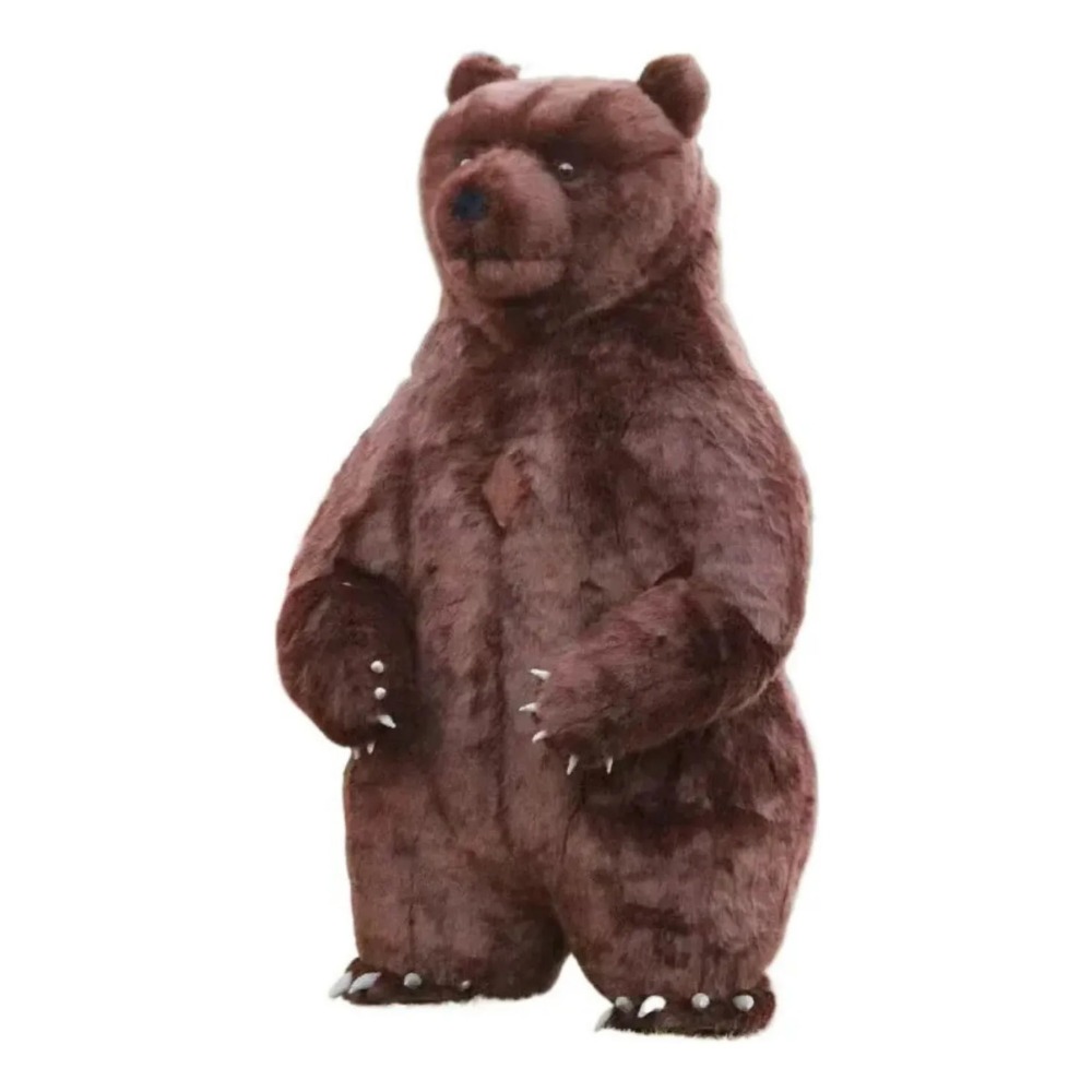 Costumes - Fato de mascote de urso-pardo insuflável,