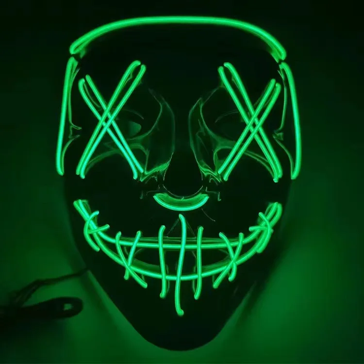 Led Purge Mask Halloween - Máscara Neon LED de Halloween para