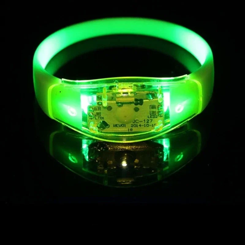 Glow In The Dark Party Glasses - Controle de voz led brilho pulseira