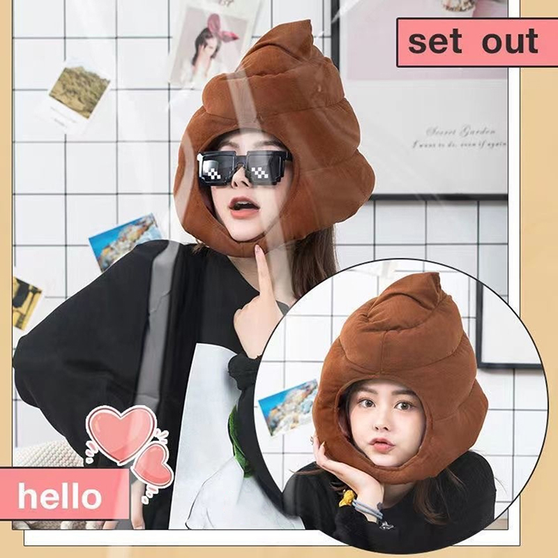 Bonito Merda Forma Chapéu De P - Fake Poop Gag Gift avaliação e preço