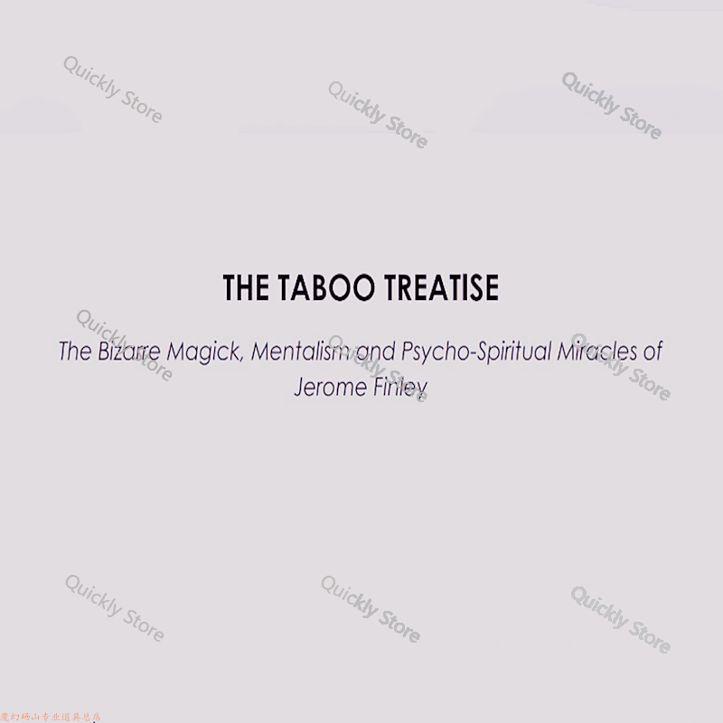 2025 Taboo Treatise de Jerome  - Magic Tricks avaliação e preço