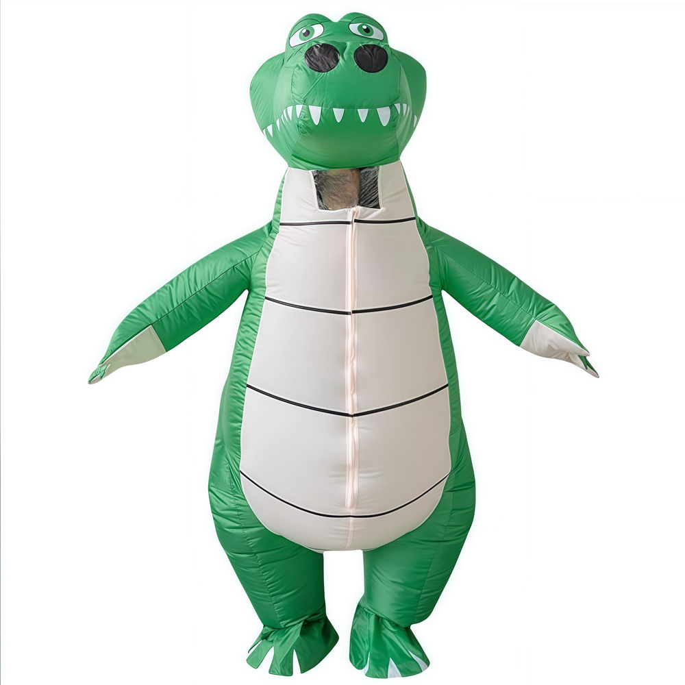 Fantasia Inflável de Crocodilo - Inflatable Dinosaur Costume Adult avaliação e preço