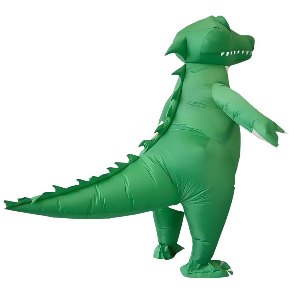 Fantasia Inflável de Crocodilo - Inflatable Dinosaur Costume Adult avaliação e preço